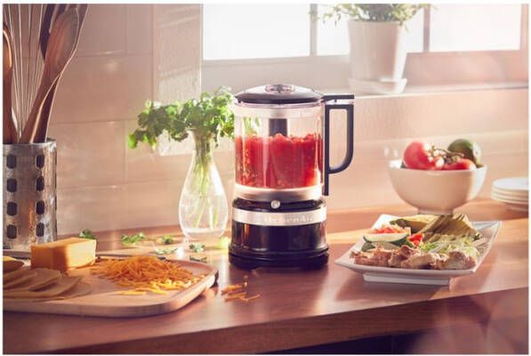 KitchenAid Hakmolen 1, 2 liter 5KFC0516 Onyx zwart