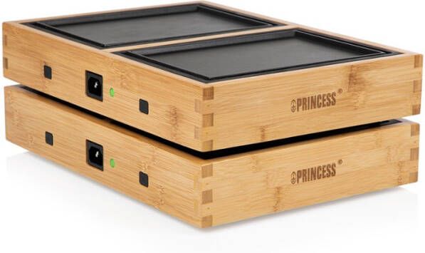 Princess Chef Tafelgrill Dinner4All Pure 840 W metaal en bamboehout