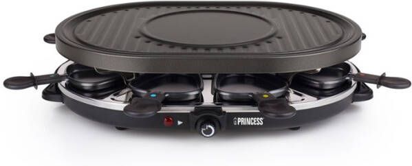 Princess 162700 Raclette 8 Oval Grill Party Keukenapparaten Zwart