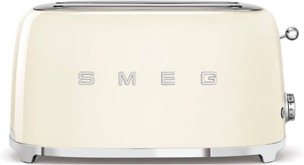 Smeg 50's Style broodrooster 2-slots extra lang TSF02CREU crème