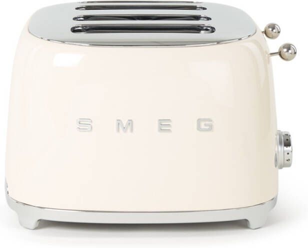 Smeg 50's Style broodrooster 2-slots TSF03CREU pastelgeel