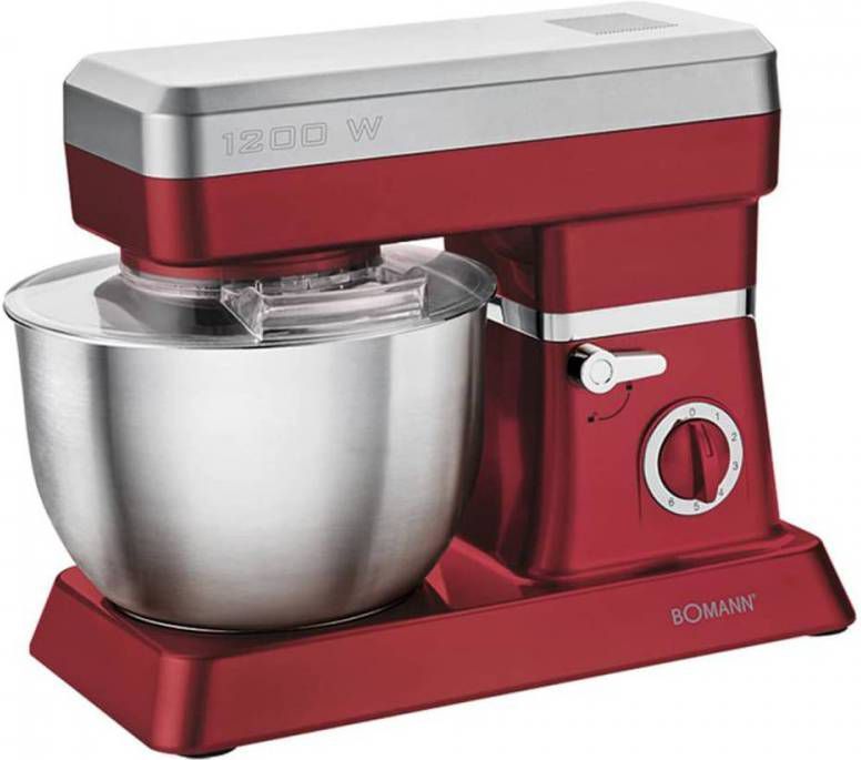 Bomann Keukenmachine 1200 W Rood En Zilver Km 398 Cb