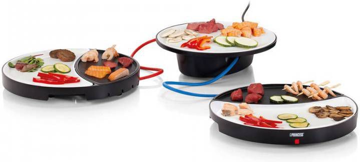 Princess Tafelgrill Dinner4All 2 persoons 500 W wit en zwart