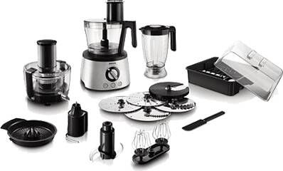 Philips Compacte keukenmachine HR7778/00 inclusief deeghaak, vruchtenpers, blender en citruspers