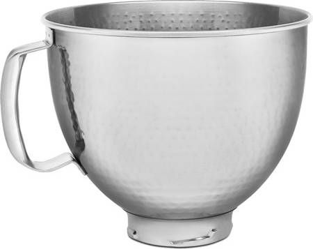 KitchenAid Keukenmachineschaal 5KSM5SSBHM gehamerd met handgreep