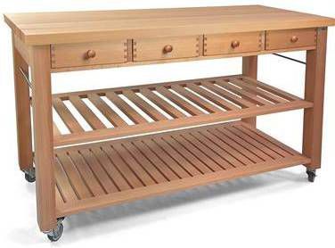 Butler Keukentrolley M-1500 4 Lades Hout