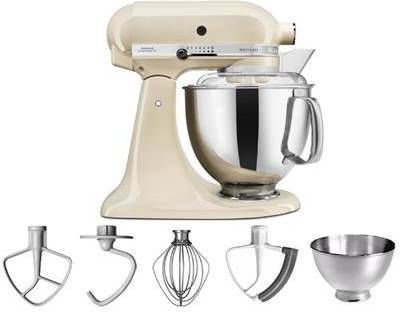 KitchenAid Artisan keukenmachine 4, 8 liter 5KSM175PSEAC Amandelwit