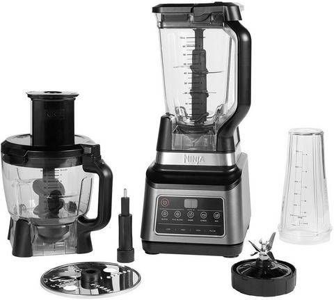 NINJA Compacte keukenmachine 3 in 1 met auto iQ BN800EU 1, 8 l kom, 0, 7 l beker en verdere accessoires