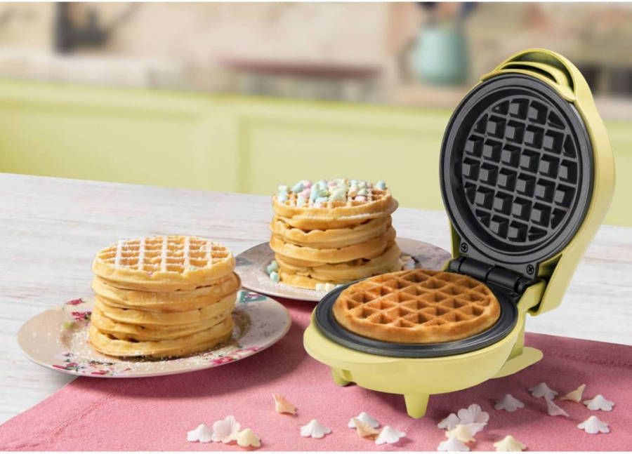 Bestron Miniwafelijzer AMW500V 550 W geel