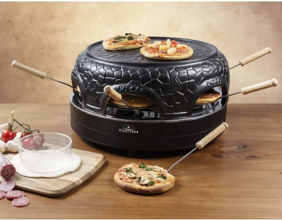 Bestron Pizzamaker voor 4 personen APD400Z 800 W zwart