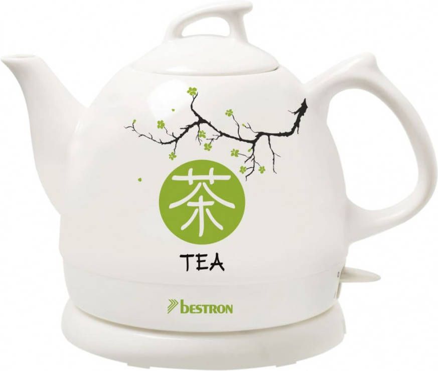 Bestron Waterkoker Asia Lounge DTP800A 0, 8 L keramiek wit
