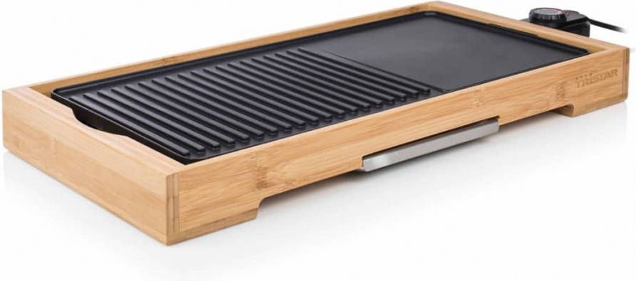 Tristar Bp 2641 Bamboo Grill Xl Bamboe Behuizing Vetopvangbakje 6 Personen
