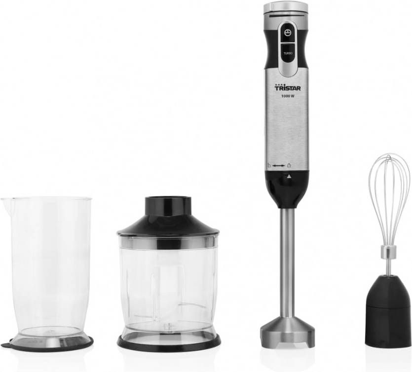 Tristar Staafmixerset MX 4829 1000 W zilverkleurig