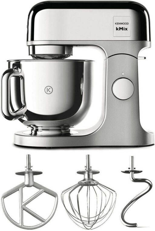 Kenwood Keukenmachine KMX760CH kMix Premium Edition Chrome met 3 delige patisserieset